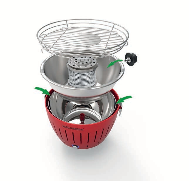 Lotusgrill Reisehaube Edelstahl Classic