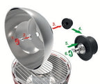 Lotusgrill Reisehaube Edelstahl XL